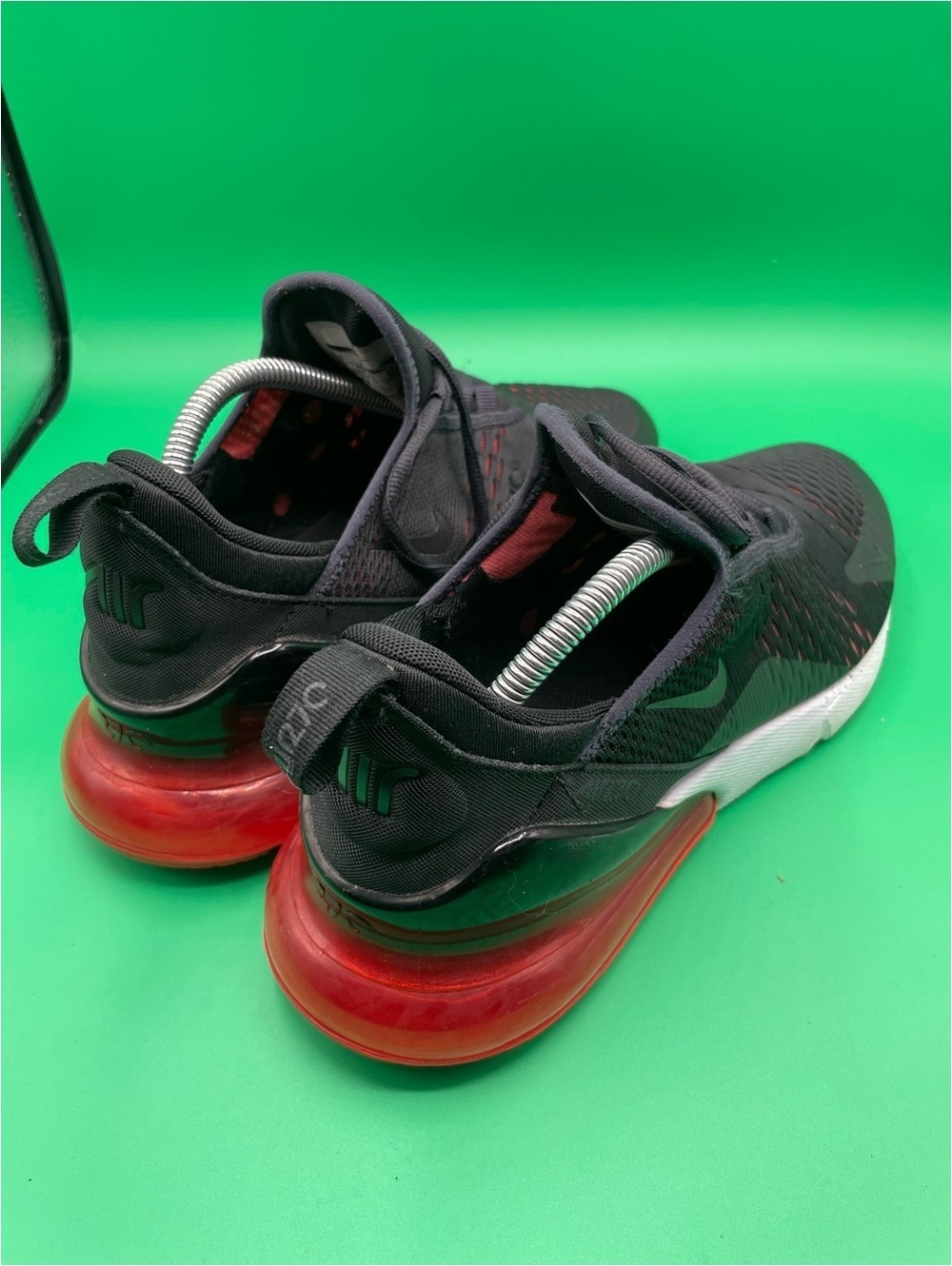 Nike Air Max 270 Black and Habanero Red - Picture 2 of 4